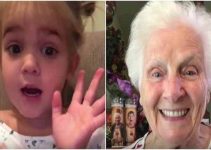 granny gives relationship advice to 2-year-old Mila