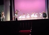 daderina does ballet on stage to help daughter
