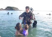 scuba-diving soldier surprises family