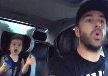 father and daughter sing Let It Go in their car