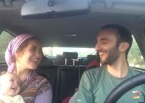 couple sings a capella for baby