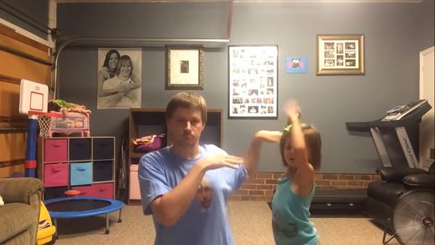 dad and daughter taylor swift dance cover