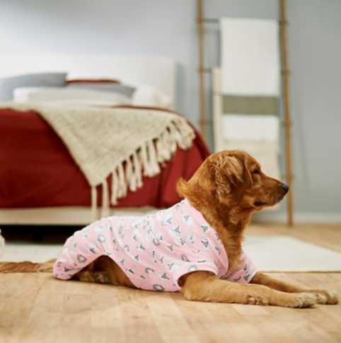 pink lamb pet pajamas